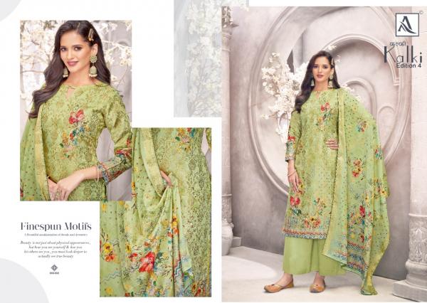 Alok Kalki 4 Jacquard Print Unstich Dress Material Edition